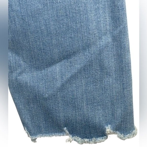 Loft The Kick Crop Jeans 2 pairs Light &‎ Dark wash Size 25 Blue Casual Raw hem - Picture 4 of 13